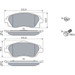 BOSCH 0 986 424 527 Bremsbelagsatz, Scheibenbremse BOSCH 0 986 424 527 Bremsbelagsatz, Scheibenbremse