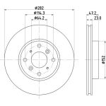 Bremsscheibe 8DD 355 104-991 Bremsscheibe 8DD 355 104-991
