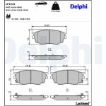 Delphi LP1916 Bremsbelagsatz, Scheibenbremse Delphi LP1916 Bremsbelagsatz, Scheibenbremse