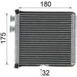 Wärmetauscher, Innenraumheizung AH 298 000P Wärmetauscher, Innenraumheizung AH 298 000P