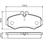 Bremsbelagsatz, Scheibenbremse 0 986 494 451 Bremsbelagsatz, Scheibenbremse 0 986 494 451