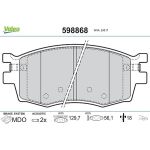 Valeo 598868 Bremsbelagsatz, Scheibenbremse Valeo 598868 Bremsbelagsatz, Scheibenbremse