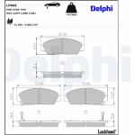 Delphi LP869 Bremsbelagsatz, Scheibenbremse Delphi LP869 Bremsbelagsatz, Scheibenbremse