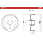 Bremstrommel DB4373 Bremstrommel DB4373