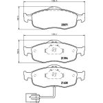 Hella 8DB 355 007-751 Bremsbelagsatz, Scheibenbremse Hella 8DB 355 007-751 Bremsbelagsatz, Scheibenbremse