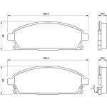 BOSCH 0 986 424 715 Bremsbelagsatz, Scheibenbremse BOSCH 0 986 424 715 Bremsbelagsatz, Scheibenbremse