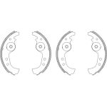 Textar 83005900 Bremsbackensatz Shoe Kit Textar 83005900 Bremsbackensatz Shoe Kit