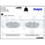 Delphi LP1755 Bremsbelagsatz, Scheibenbremse Delphi LP1755 Bremsbelagsatz, Scheibenbremse
