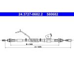 ATE 24.3727-0682.2 Seilzug, Feststellbremse ATE 24.3727-0682.2 Seilzug, Feststellbremse