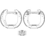 Bremsbackensatz 8DB 355 004-531 Bremsbackensatz 8DB 355 004-531