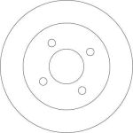 TRW DF4254 Bremsscheibe