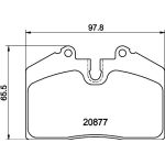 Bremsbelagsatz, Scheibenbremse 8DB 355 006-351