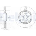 Delphi BG9070C Bremsscheibe