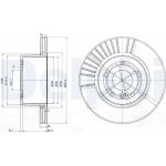 Delphi BG3737 Bremsscheibe