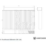 Filter, Innenraumluft ADBP250095 Filter, Innenraumluft ADBP250095