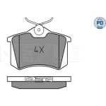 Meyle 025 209 6115/PD Bremsbelagsatz, Scheibenbremse MEYLE-PD: Advanced performance and design Meyle 025 209 6115/PD Bremsbelagsatz, Scheibenbremse MEYLE-PD: Advanced performance and design