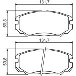 BOSCH 0 986 494 374 Bremsbelagsatz, Scheibenbremse