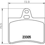 Bremsbelagsatz, Scheibenbremse 8DB 355 019-441