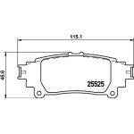Bremsbelagsatz, Scheibenbremse 8DB 355 020-001