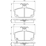 BOSCH 0 986 494 531 Bremsbelagsatz, Scheibenbremse