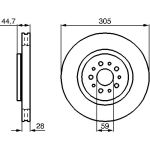BOSCH 0 986 478 711 Bremsscheibe BOSCH 0 986 478 711 Bremsscheibe