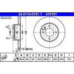 Bremsscheibe 24.0110-0151.1