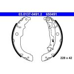 Bremsbackensatz 03.0137-0491.2