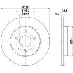 Bremsscheibe 8DD 355 111-811 Bremsscheibe 8DD 355 111-811