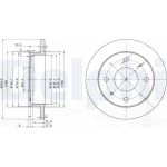 Delphi BG3618 Bremsscheibe