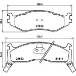 Hella 8DB 355 008-221 Bremsbelagsatz, Scheibenbremse Hella 8DB 355 008-221 Bremsbelagsatz, Scheibenbremse