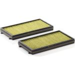 MANN-FILTER FP 3124-2 Innenraumfilter FreciousPlus Aktivkohlefilter mit Polyphenol, antibakteriell, Feinstaubfilter (PM 2.5)