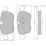 Metzger 1170035 Bremsbelagsatz, Scheibenbremse Metzger 1170035 Bremsbelagsatz, Scheibenbremse