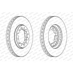 Ferodo DDF1552C-1 Bremsscheibe PREMIER Ferodo DDF1552C-1 Bremsscheibe PREMIER