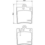 Bremsbelagsatz, Scheibenbremse 8DB 355 008-451 Bremsbelagsatz, Scheibenbremse 8DB 355 008-451