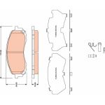 Bremsbelagsatz, Scheibenbremse GDB3469 Bremsbelagsatz, Scheibenbremse GDB3469