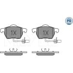 Meyle 025 230 1820/PD Bremsbelagsatz, Scheibenbremse MEYLE-PD: Advanced performance and design Meyle 025 230 1820/PD Bremsbelagsatz, Scheibenbremse MEYLE-PD: Advanced performance and design