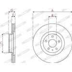 Ferodo DDF2789C Bremsscheibe PREMIER Ferodo DDF2789C Bremsscheibe PREMIER