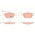 Bremsbelagsatz, Scheibenbremse GDB1212 Bremsbelagsatz, Scheibenbremse GDB1212