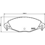 Bremsbelagsatz, Scheibenbremse 8DB 355 019-421 Bremsbelagsatz, Scheibenbremse 8DB 355 019-421