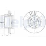 Delphi BG2737 Bremsscheibe Delphi BG2737 Bremsscheibe
