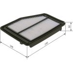 BOSCH F 026 400 412 Luftfilter BOSCH F 026 400 412 Luftfilter