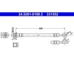 ATE 24.5281-0199.3 Bremsschlauch ATE 24.5281-0199.3 Bremsschlauch