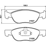 Hella 8DB 355 010-181 Bremsbelagsatz, Scheibenbremse Hella 8DB 355 010-181 Bremsbelagsatz, Scheibenbremse