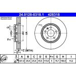 Bremsscheibe 24.0128-0318.1