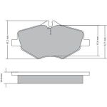 Metzger 1170087 Bremsbelagsatz, Scheibenbremse Metzger 1170087 Bremsbelagsatz, Scheibenbremse