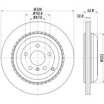 Bremsscheibe 8DD 355 128-611
