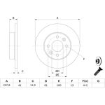 Bremsscheibe 0 986 478 105 Bremsscheibe 0 986 478 105