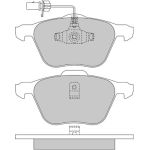 Bremsbelagsatz, Scheibenbremse 1170342 Bremsbelagsatz, Scheibenbremse 1170342