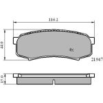 Metzger 1170871 Bremsbelagsatz, Scheibenbremse Metzger 1170871 Bremsbelagsatz, Scheibenbremse