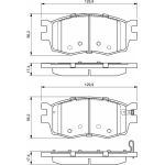 BOSCH 0 986 494 139 Bremsbelagsatz, Scheibenbremse